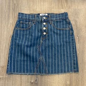 Old Navy Denim stripped skirt size L 10-12